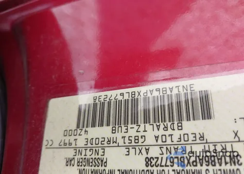 2011 Nissan Sentra 2.0Sr из США, поврежденный, VIN 3N1AB6APXBL677238